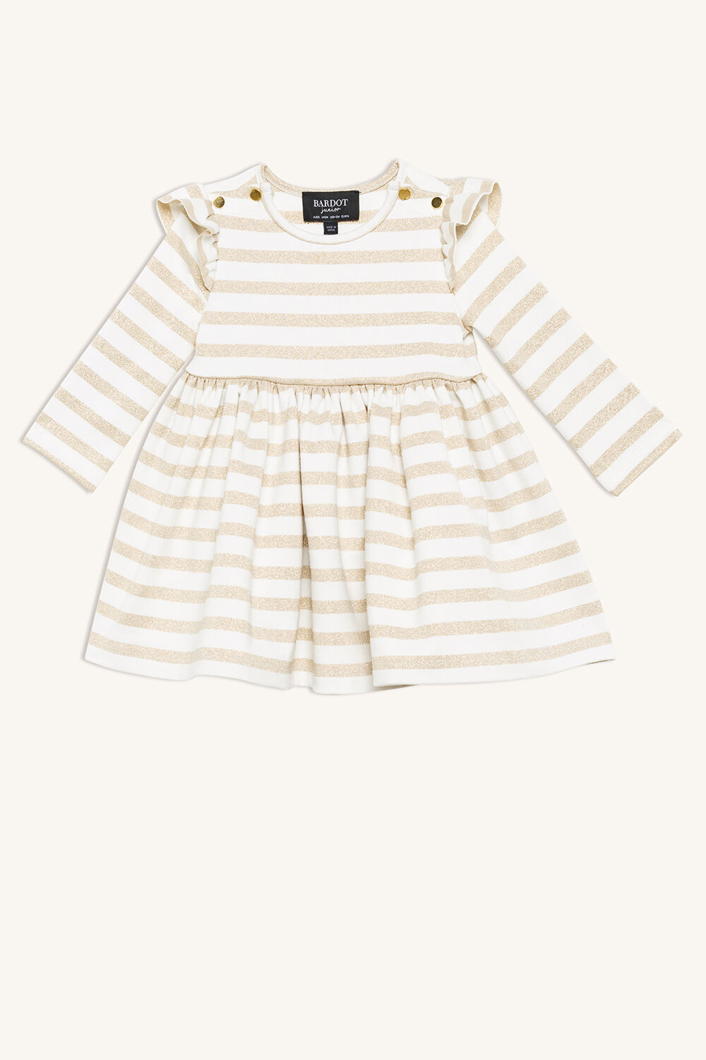 Baby Girl Goldie Knit Dress in Gold