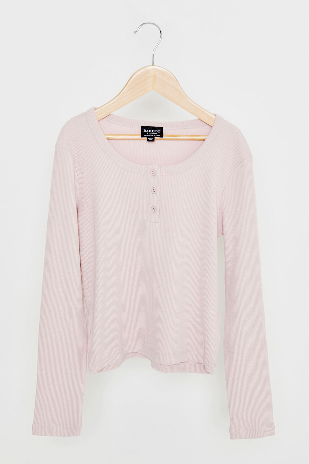 GIRLS AMALIE RIB TEE  in colour DESERT SAND