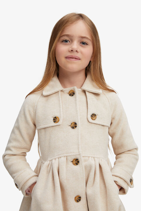 GIRLS TIA TRENCH COAT in colour WHITE SWAN