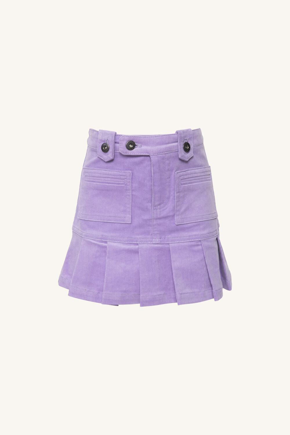 GIRLS KARLA CORD PLEATED SKIRT in colour LILAC CHIFFON
