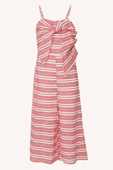 GIRLS LINA WIDE LEG JUMPSUIT in colour TANGO RED