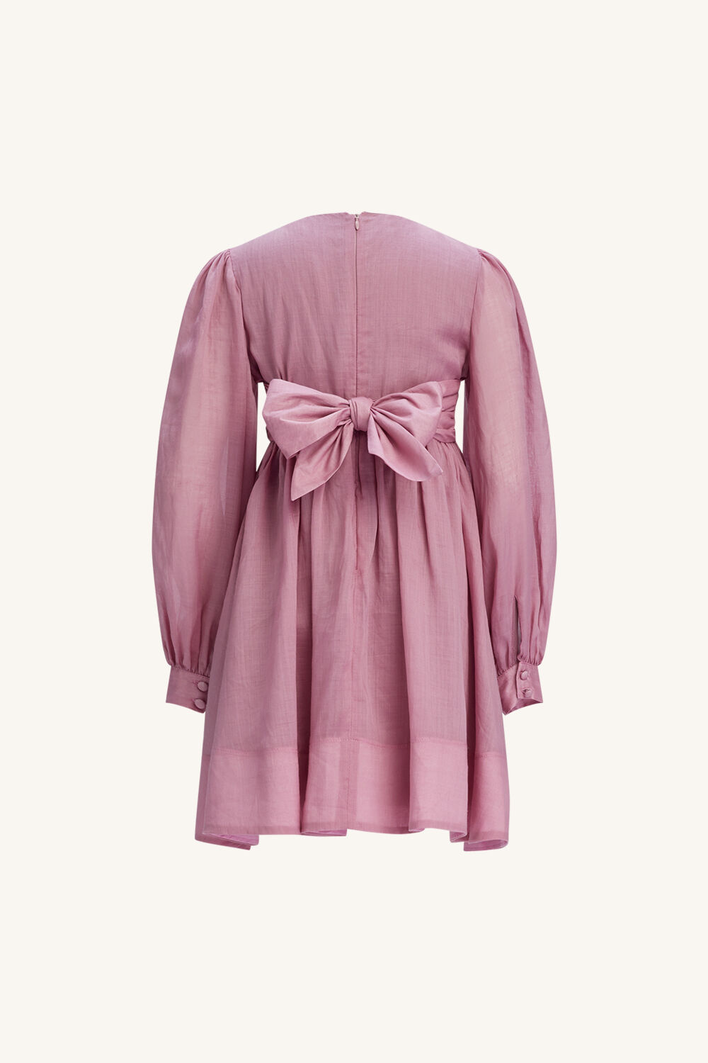 GIRLS LETICIA MINI DRESS in colour VANILLA CREAM