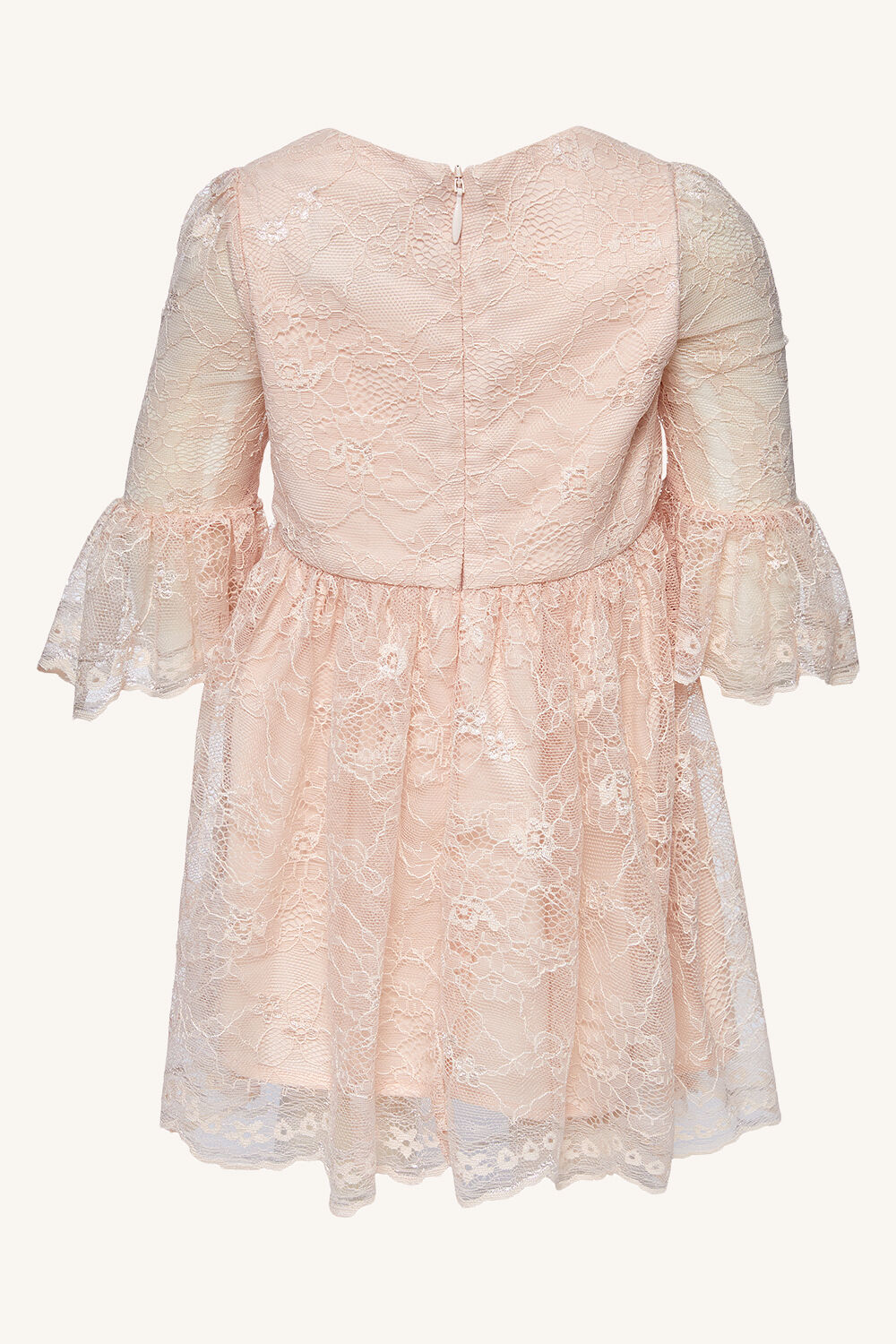 BABY GIRL LIANNI LACE DRESS in colour SOFT PINK