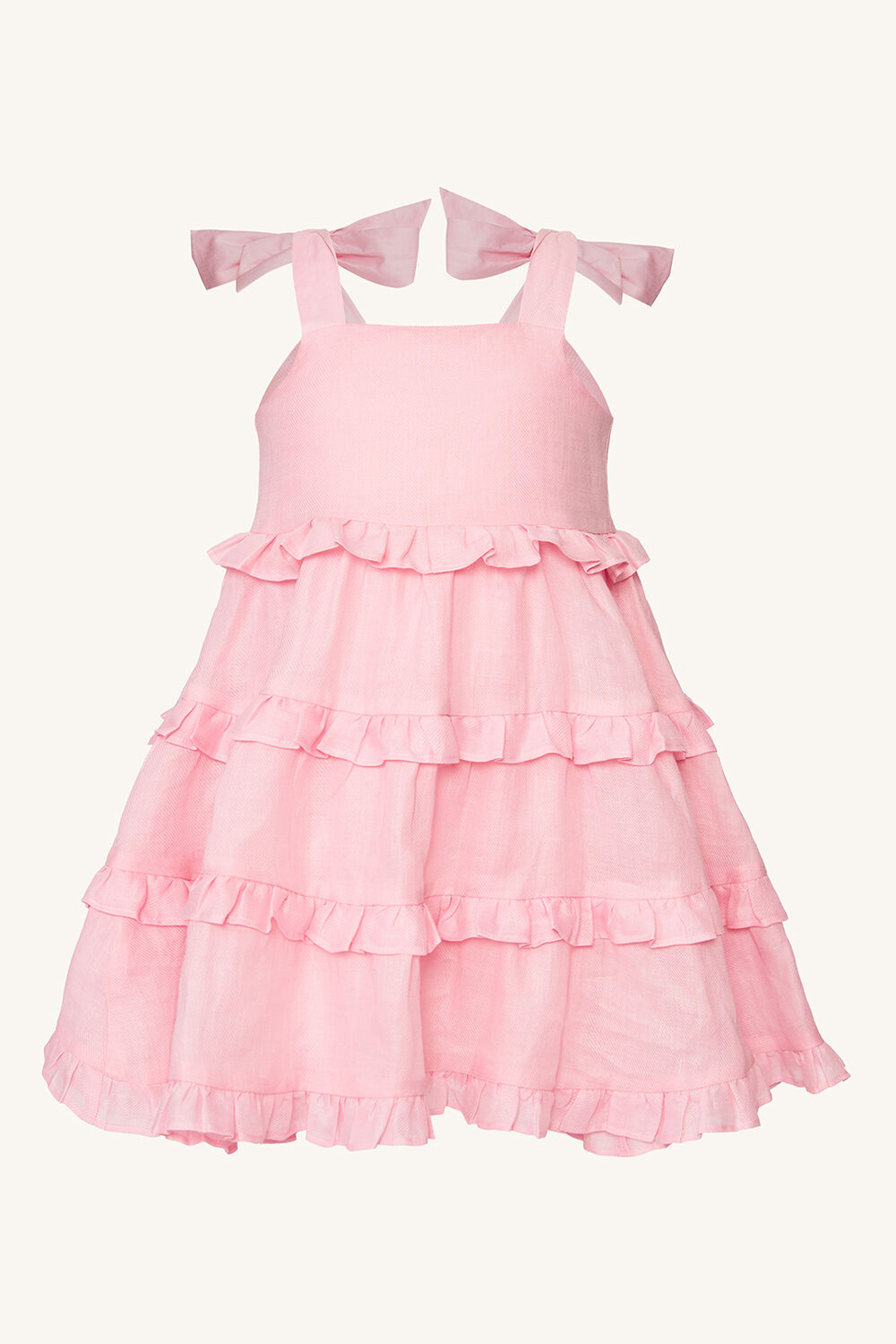 POLLY TIERED DRESS in colour EASTER EGG