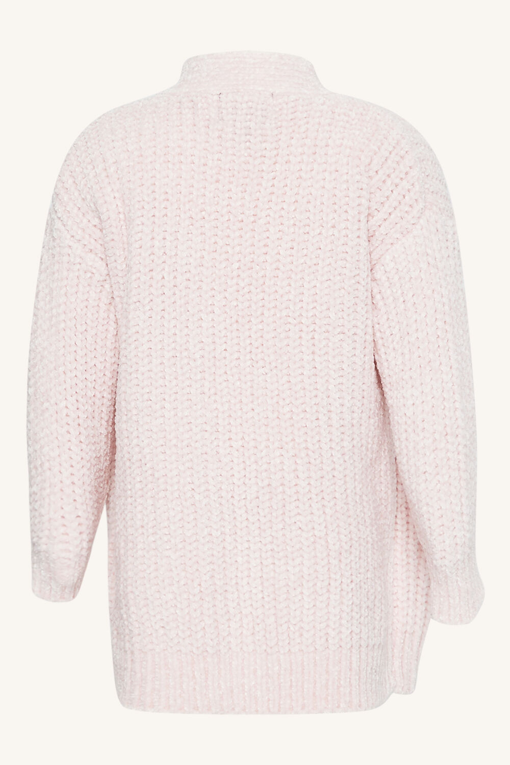 BABY GIRL maya chenille cardi in colour CLOUD PINK