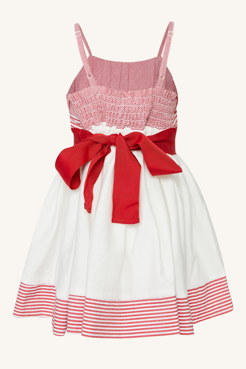 BABY GIRL FRENCHY DRESS in colour TANGO RED