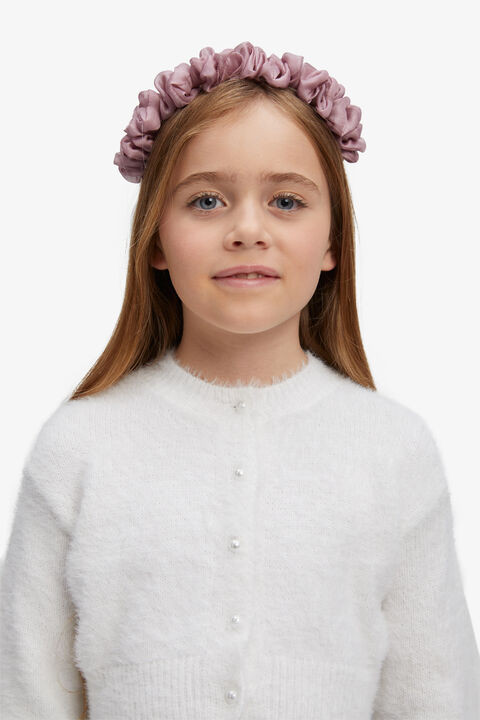 GIRLS ENYA SCRUNCH HEAD BAND in colour MELLOW ROSE