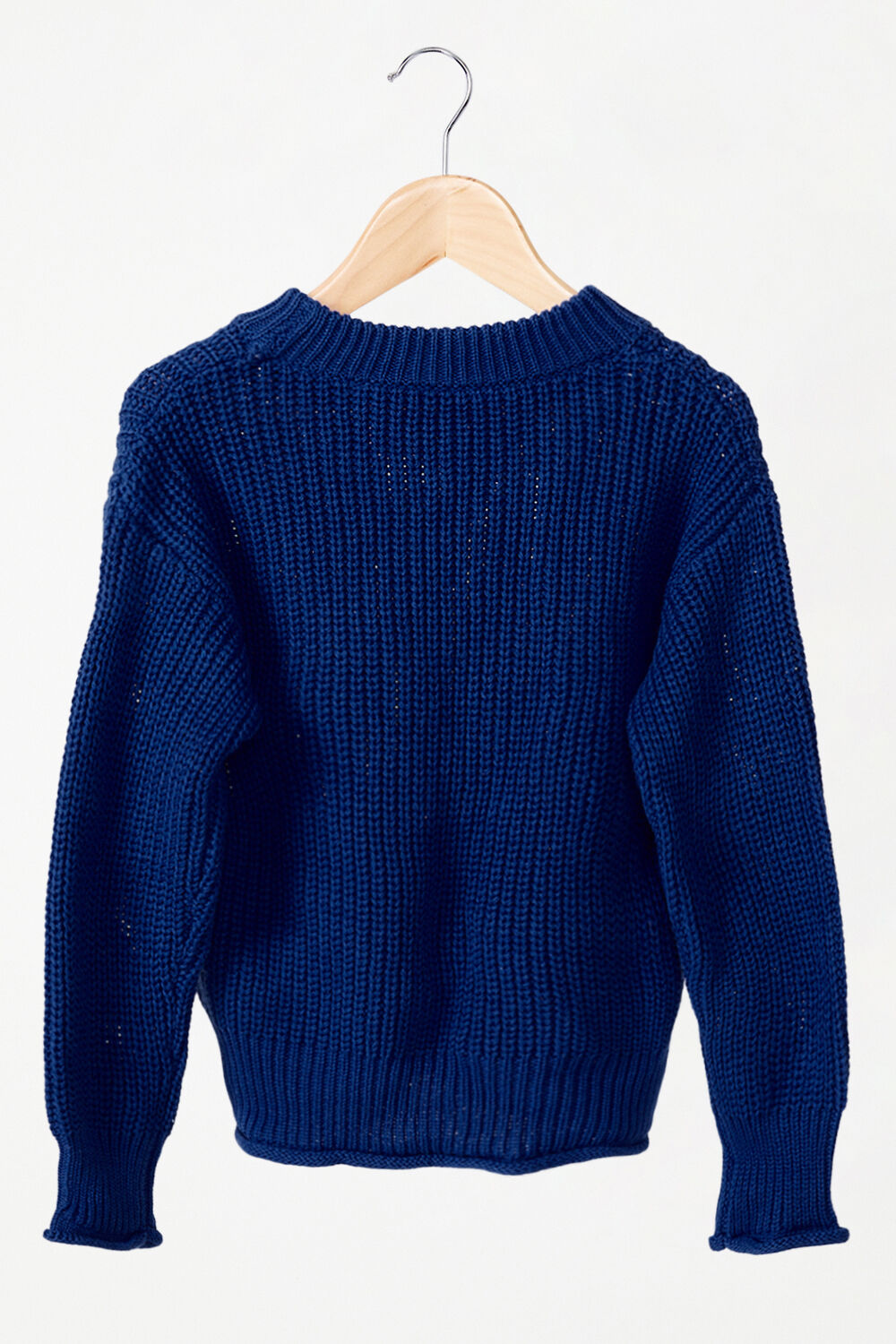 GIRLS HOLLY KNIT JUMPER  in colour BRIGHT COBALT