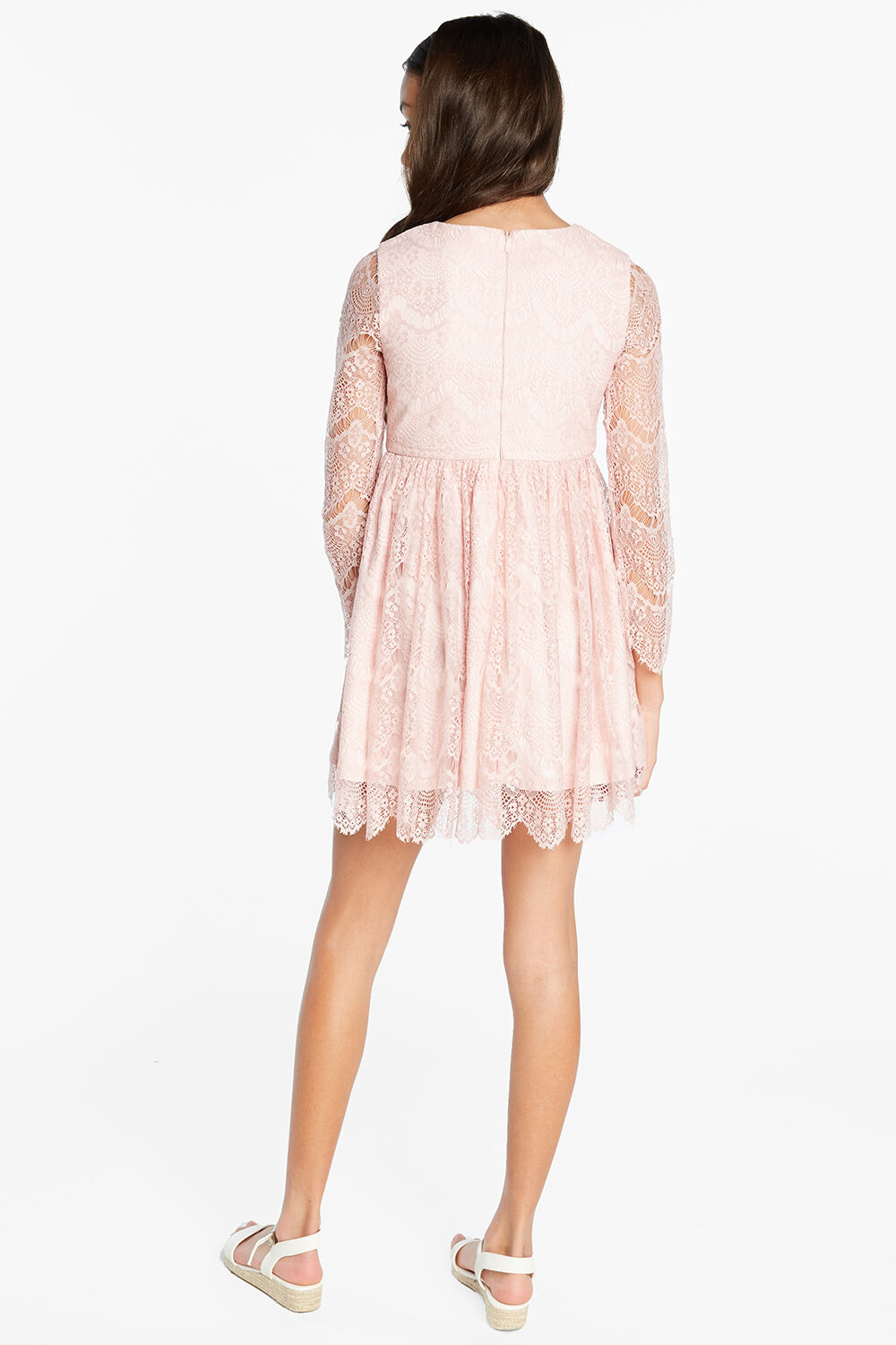 TWEEN GIRL GERTRUDE LACE DRESS in colour TUSCANY