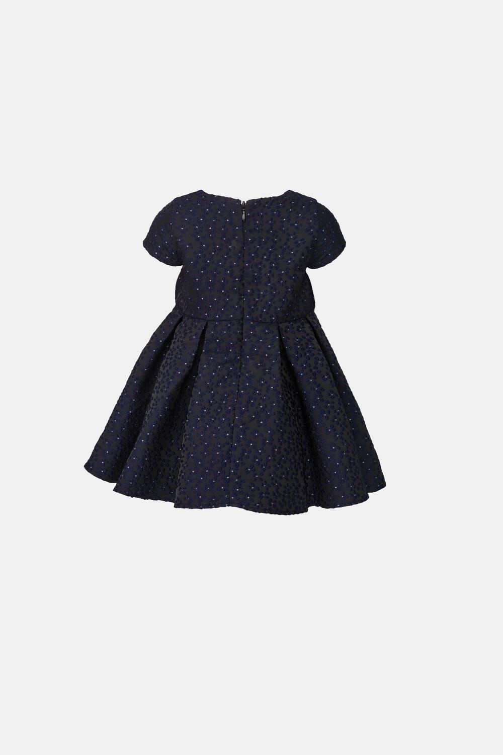 Baby MIRELA MINI BOW DRESS in colour BLACK IRIS