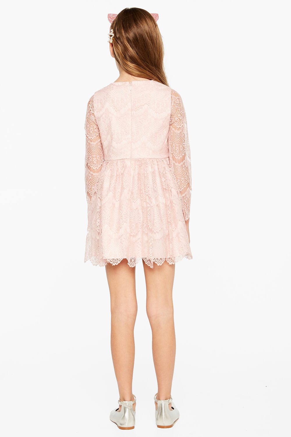 JUNIOR GIRL GERTRUDE LACE DRESS in colour TUSCANY