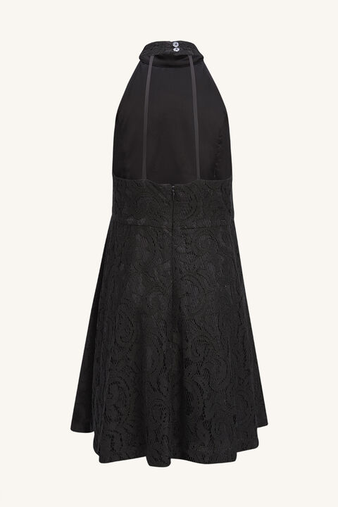 VICTORIA LACE DRESS in colour CAVIAR