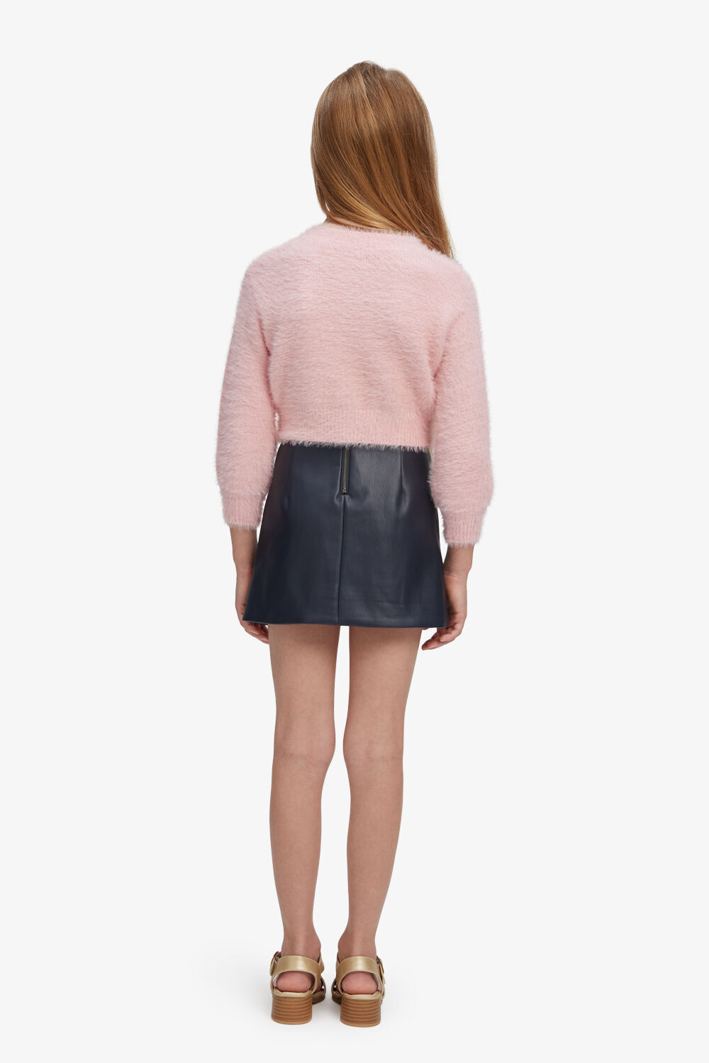 GIRLS BELL SLEEVE CARDI in colour SACHET PINK