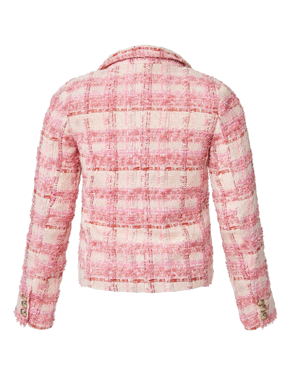 GIRLS ROMA BOUCLE BLAZER in colour CAVIAR