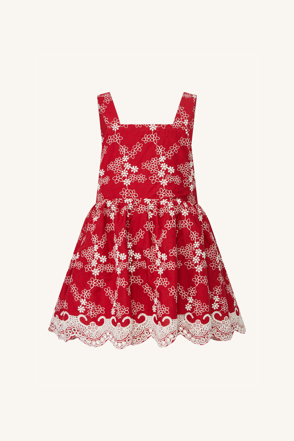 BABY GIRL LILA PINNIE GROW  in colour RIBBON RED