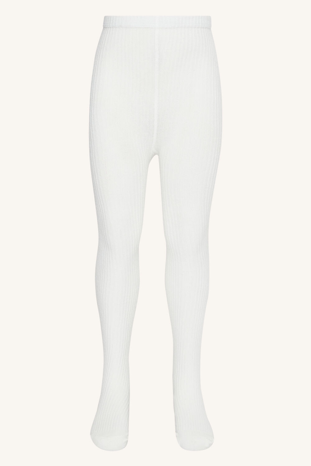 GIRLS RIBBED TIGHTS  in colour CLOUD DANCER