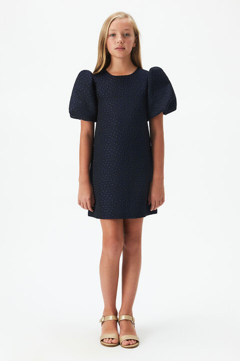 GIRLS GISELLE MINI DRESS in colour BLACK IRIS