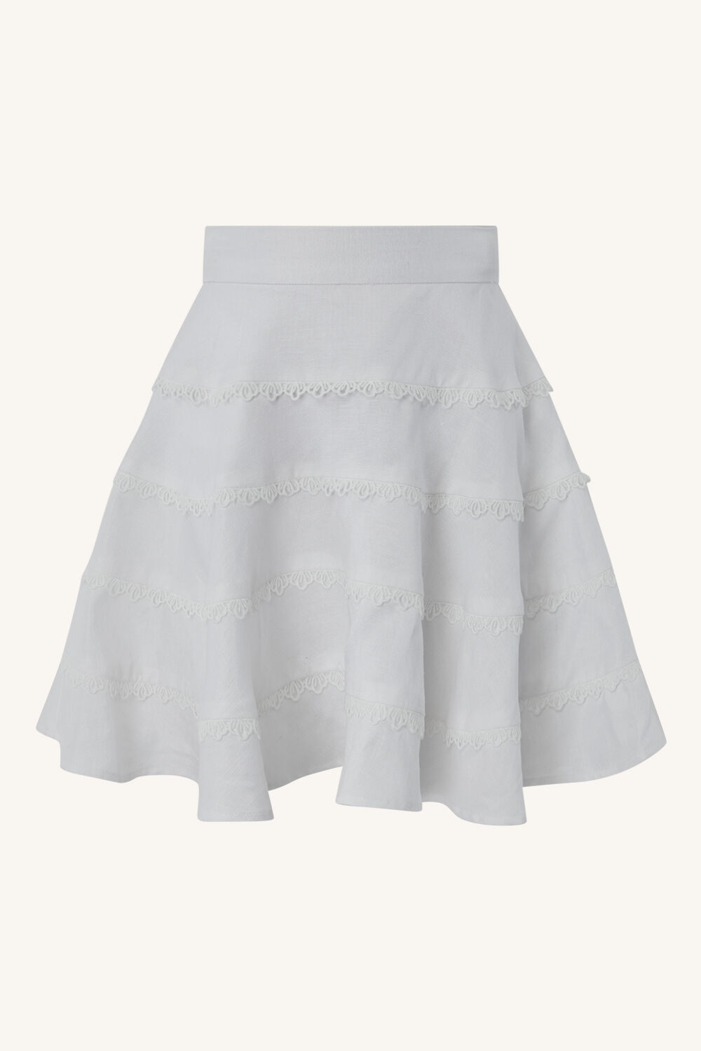 girls anabella mini skirt in colour BRIGHT WHITE
