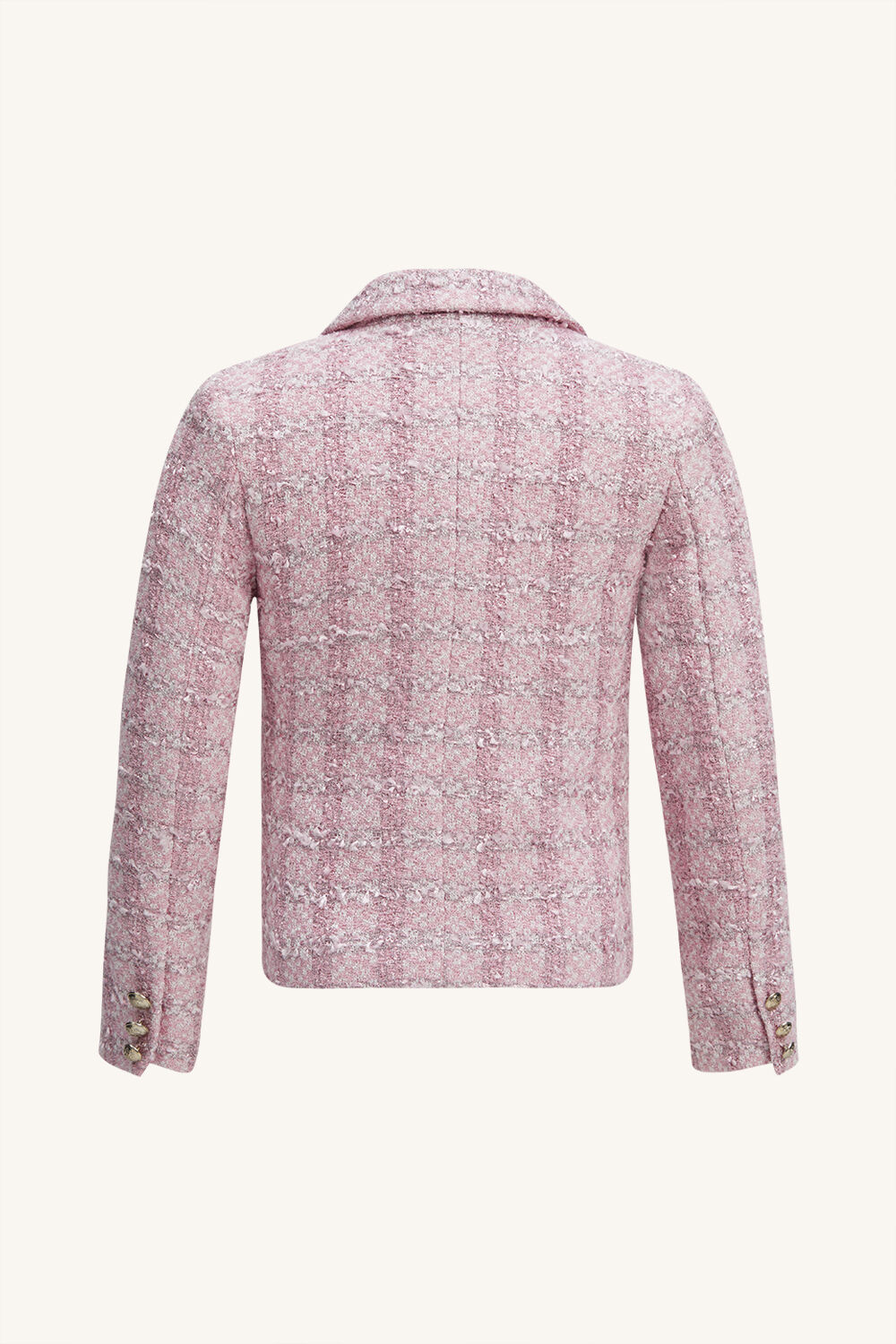 GIRLS RILEY BOUCLE BLAZER in colour SACHET PINK