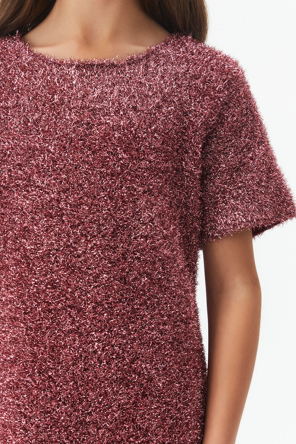 GIRLS EMINA MINI SPARKLE DRESS in colour CLOUD PINK