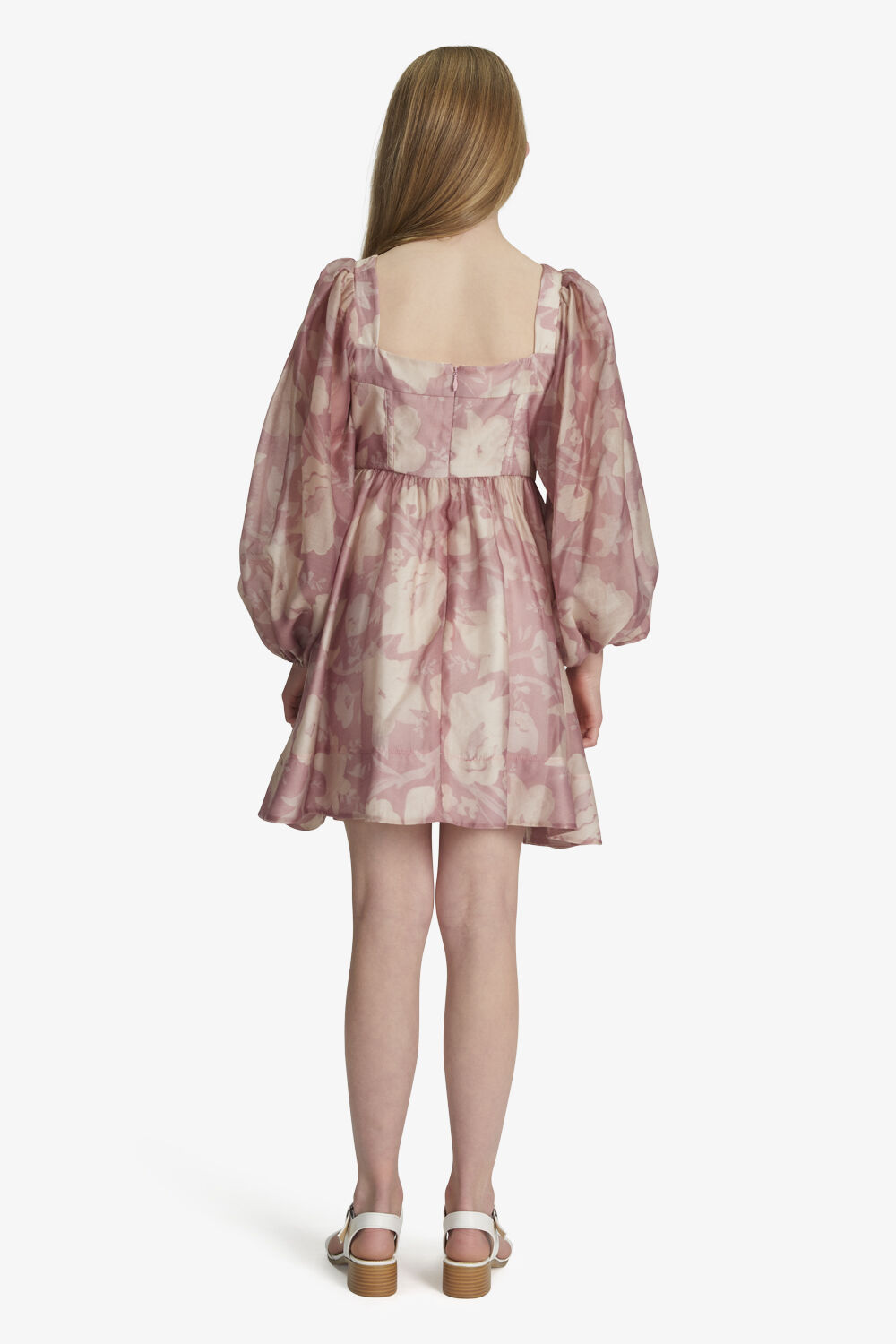 GIRLS ARYA CORSET MINI DRESS in colour WHISPER PINK