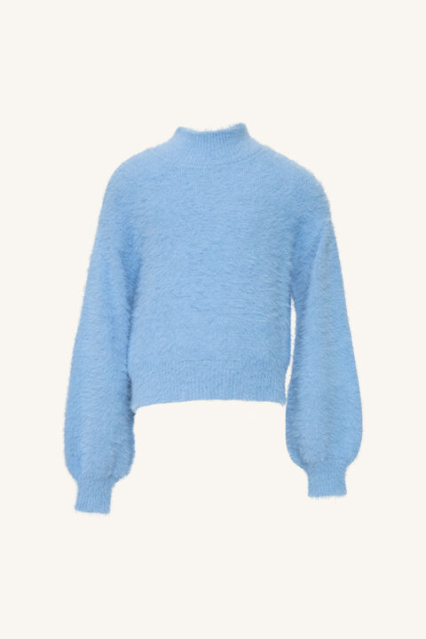 Girls BELL SLEEVE KNIT in colour ASHLEY BLUE