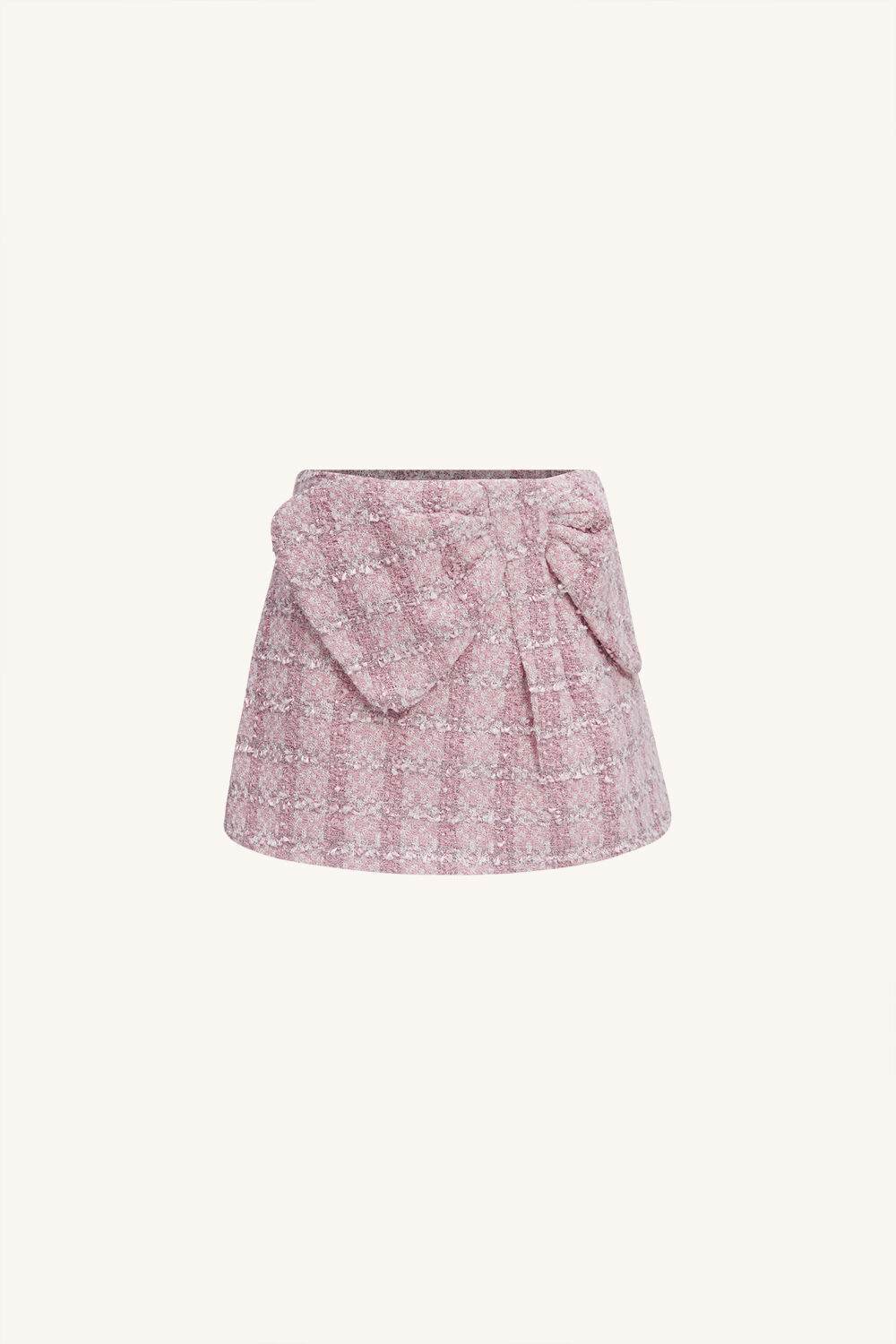 GIRLS BRITTANY BOUCLE BOW SKIRT in colour SACHET PINK