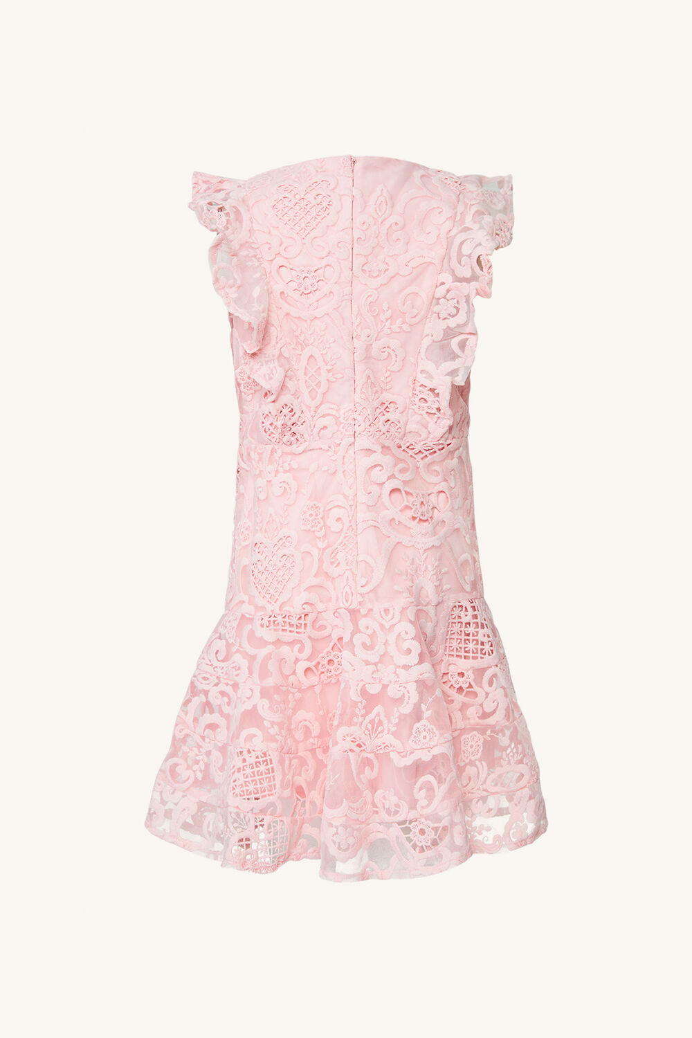SADIE LACE DRESS in colour VANILLA CREAM