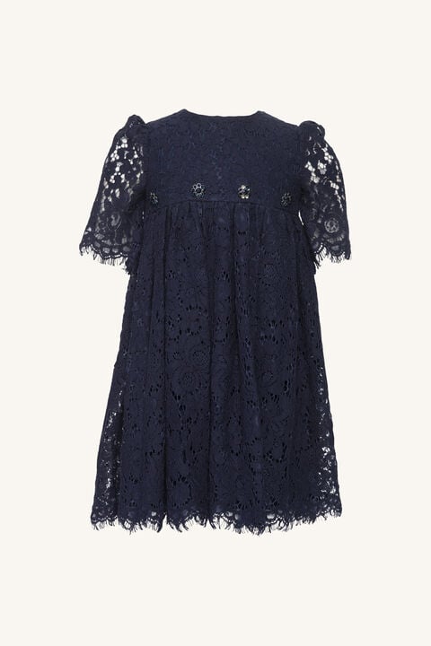 Girls ALICE LACE DRESS in colour MARITIME BLUE