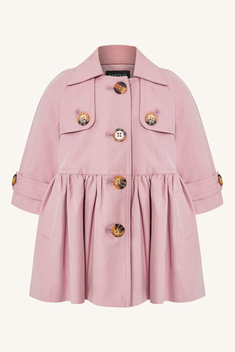 BABY GIRL MIA CLASSIC TRENCH in colour VANILLA CREAM