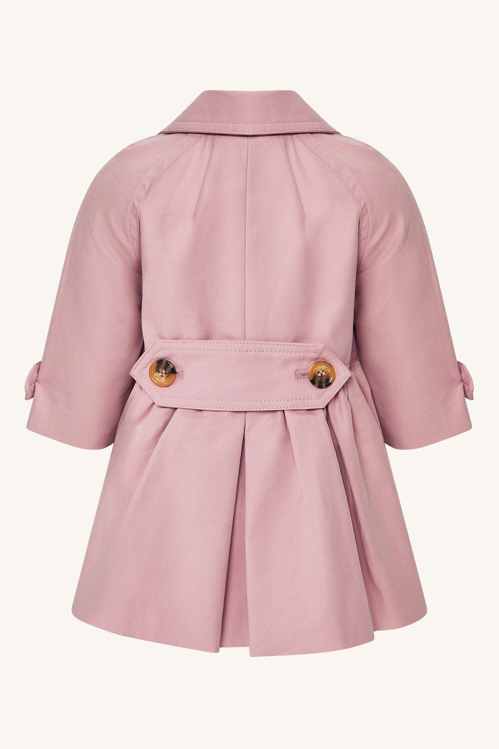 BABY GIRL MIA CLASSIC TRENCH in colour VANILLA CREAM