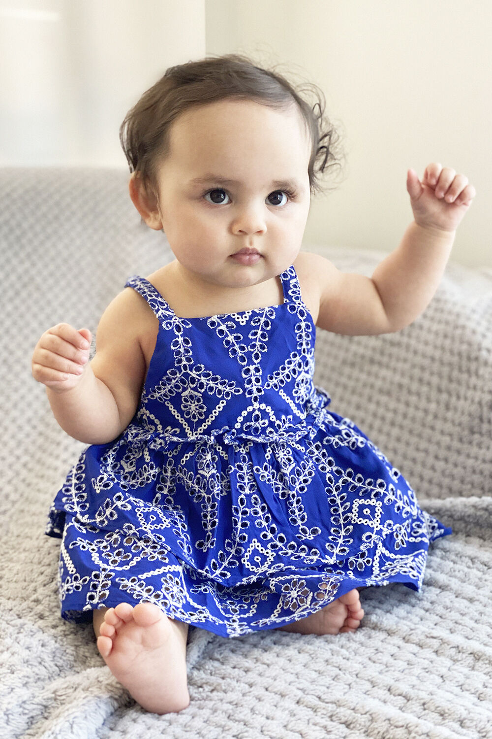 blue colour dress for baby girl