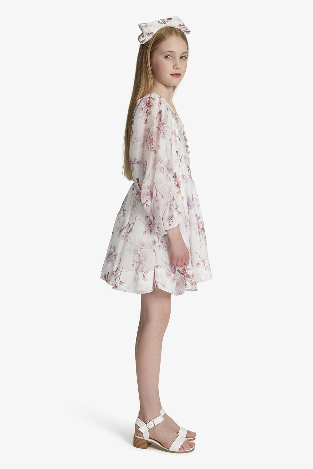 GIRLS RAISA MINI DRESS in colour BLOSSOM