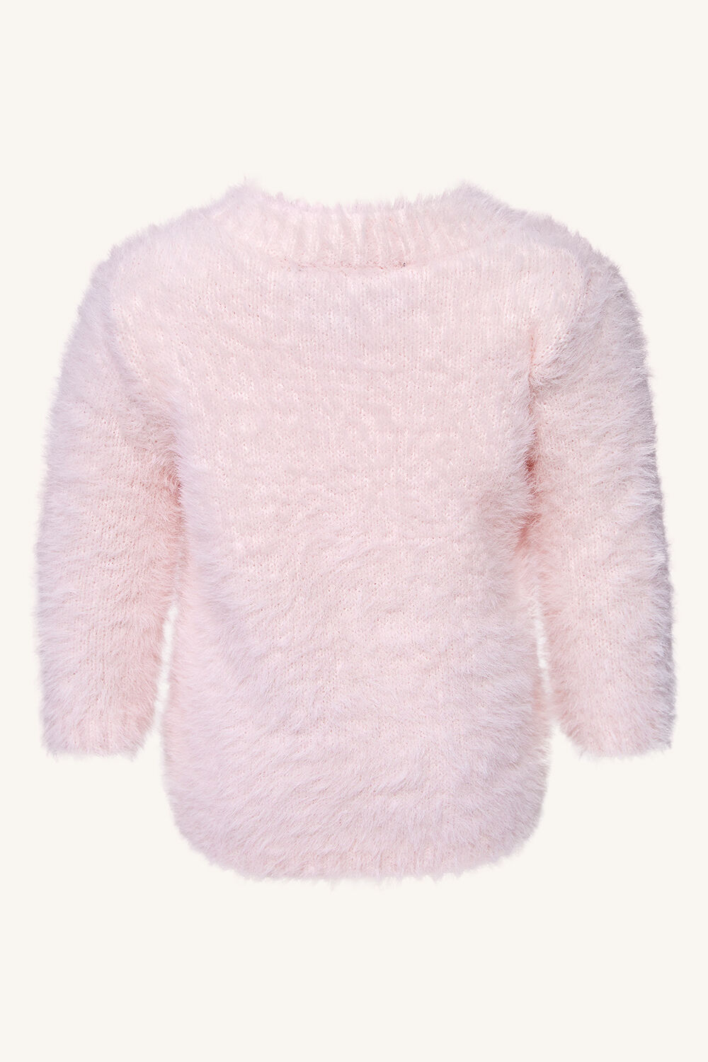 Fluffy Bunny Jumper in Soft Pink