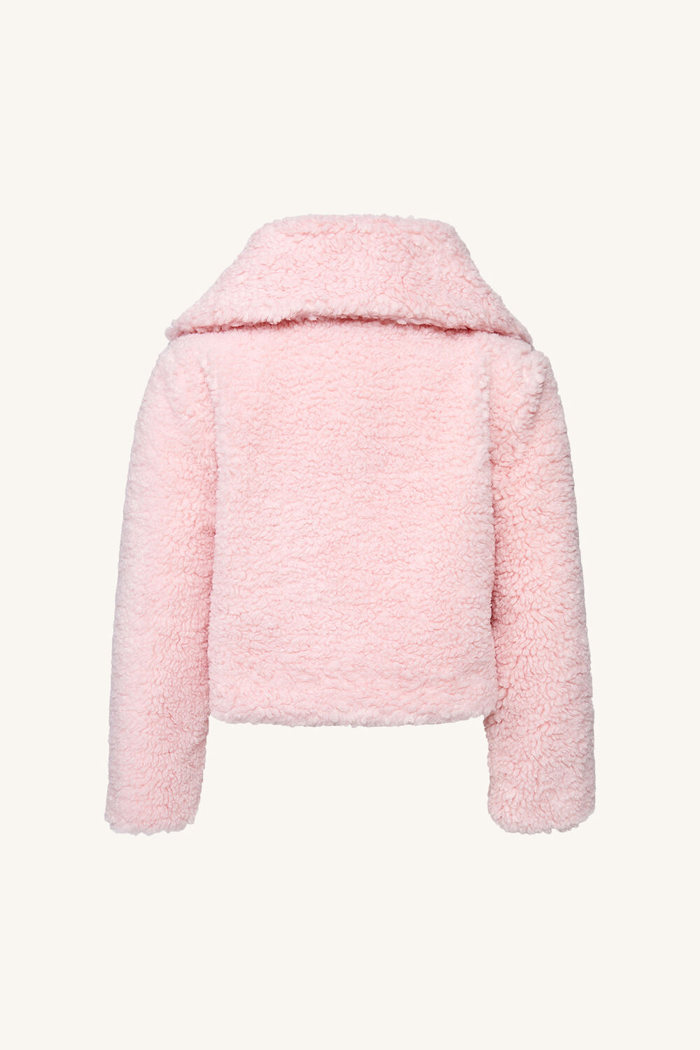 GIRLS NINA FLUFFY JACKET in colour SOFT PINK